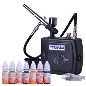  Dual Action Airbrush Spray Paint Ink Air Compressor Kit Makeup 