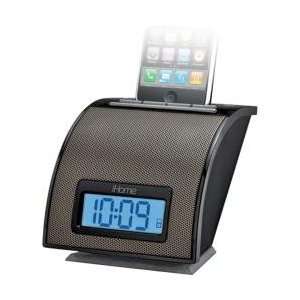 Black iP11 Spacesaver Alarm Clock with iPod/iPhone Dock 