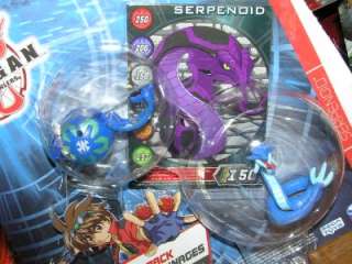 New Bakugan Aquos SERPENOID Character Pack B1 Classic with card and 