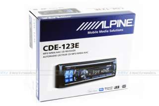 ALPINE CDE 123E CAR AUDIO iPOD iPHONE CD  USB PLAYER  
