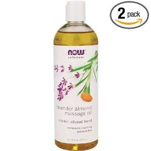  NOW Foods Lavender Almond Massage Oil, 16 Fl Ounces (Pack 