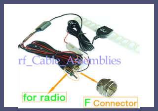 Car TV Digital DVB T FM Antenna Amp Booster F connector hot new free 