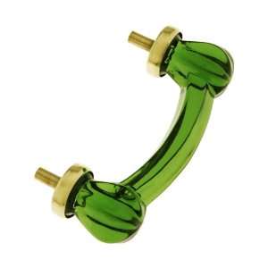  Victorian Style Depression Green Glass Drawer Pull With 