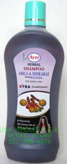 500ml AYUR AMLA SHIKAKAI REETHA SOAPNUT SHAMPOO  