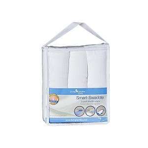  Smart Swaddle Muslin Wrap  3pack (White) Baby