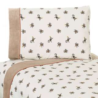 NEW TWIN SHEET SET FOR MONKEY ANIMAL JUNGLE BEDDING SET  