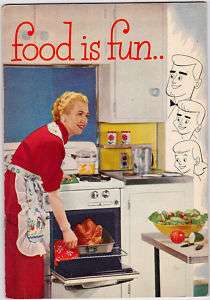 CP GAS APPLIANCE FOOD IS FUN VINTAGE AD COOK BOOK  
