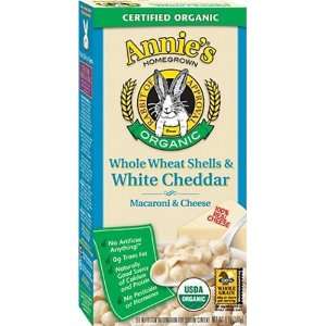   Homegrown Organic Whole Wheat Shells & Cheddar, 6 Ounce Boxes (Pack of