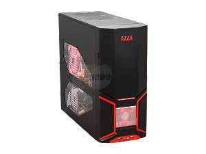   AZZA Orion 202 EVO Black / Red SECC Steel ATX Mid Tower Computer Case