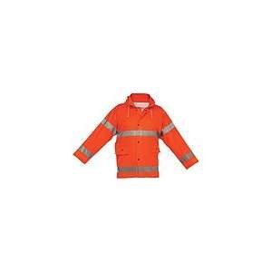  ANSI Class III Orange Short Rain Jacket