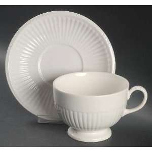  Wedgwood Edme Antique White (New 2008) Breakfast Cup and 