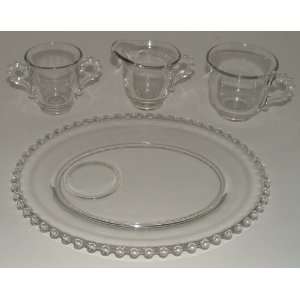  Vintage Imperial Glass Candlewick Pattern 12 Piece Snack 