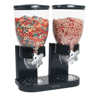 Indispensable Double Dry Food Dispenser   Black.Opens in a new window