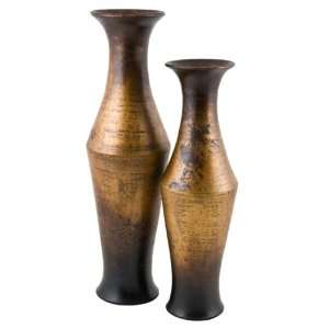  Antique Copper Vases Set of 2