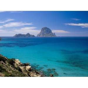 The Rocky Islet of Es Vedra from Cala dHort, Near Sant Antoni, Ibiza 