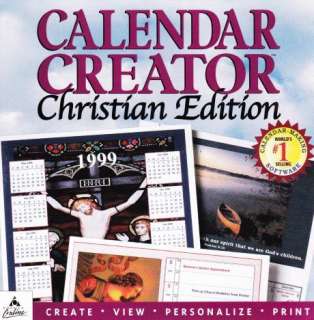 Calendar Creator Christian Edition PC CD create custom religious time 