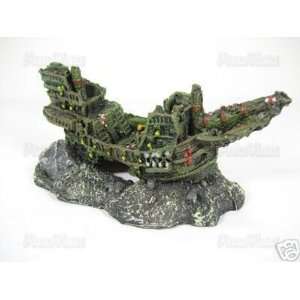 Aquarium Fish Tank Ship Display Shipwreck Decoration  