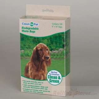 DOG CAT PET BIODEGRADABLE WASTE BAGS 100 COUNT TRAVEL  