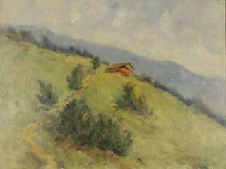 Max Rabes Alps Landscape German Artist Oil c1940 LISTED  