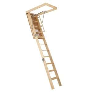   Duty Access Ladder 10 x 22 1/2 Wooden Attic Folding Heavy Duty A