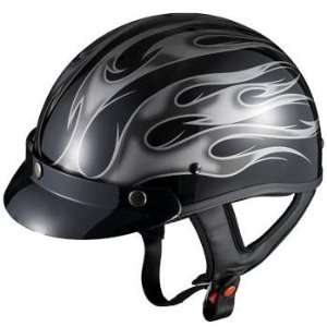 com Dot Approved Lightweight Padded Adult GLX Half Helmet (10 Designs 