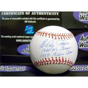  Autographed/Hand Signed Baseball inscribed 1960 WS Champs 18 1 1959 