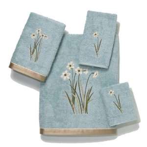  Avanti Premier Secret Garden 4 Piece Towel Set, Seaglass 