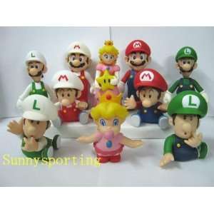   Mario Brother 3.3 4.9 Figures Mario Luigi Peach Princess & Baby Toys