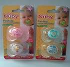 NEW Nuby Brites Baby Pacifiers 6+ Months Boy Girl