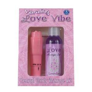  Love Massager, Purple With Lavender Massage Oil 2.oz 
