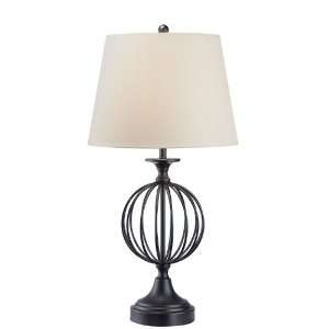  Metal Table Lamp with Ball Design in Dark Bronze Finish 