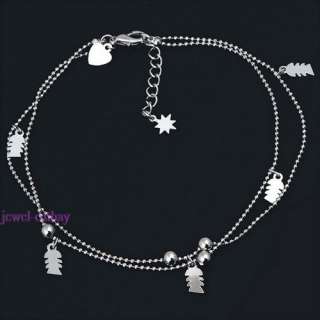 fish bone charm star chain bead anklet ankle bracelet  