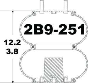 Goodyear Airbag Bellows Style 2B9 251 Air Spring  