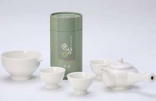 Korean Organic Loose Leaf Green Tea Ceramic Pot Mug Set  