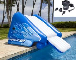 INTEX Kool Splash Inflatable Swimming Pool Water Slide + Quick Fill 