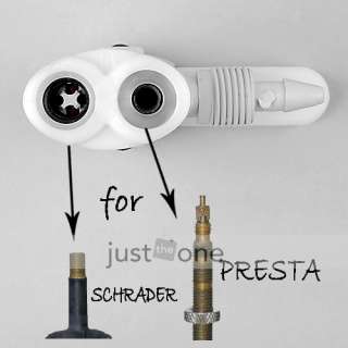 Bicycle Pump Dual Nozzles for Presta and Schrade Valves