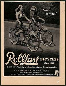 1946 AD Rollfast bicycles for women advertising  