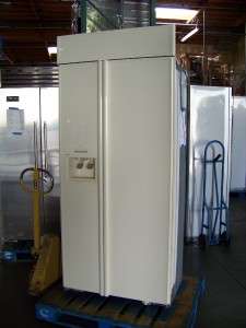 KitchenAid 36Built In Bisque Color Side by Side Refrigerator with 