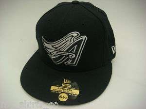 Anaheim Angels Black White Gray Custom Vintage Made in USA New Era 