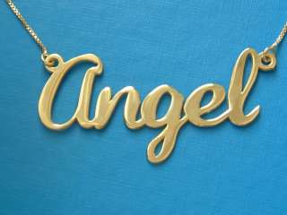 Personalized Name Necklace Angel HIP HOP bling charm  