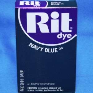 Rit Dye Fabric Powder   Navy Blue for Laundry, clothes  