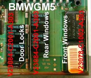 BMW GM5 Module Relay E46 Z4 X3 V23084 Door Lock Repair  