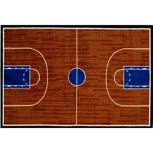 Fun Rugs Fun Time Basketball Court GI 10 Multi 19 x 29 