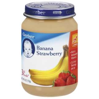 Gerber 3rd Foods Banana Strawberry   6.0 oz. 12 Pack .Opens in a new 