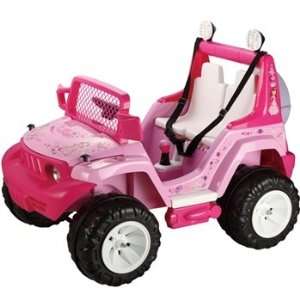    Girls Battery Operated 2 seated Pink Sporty Jeep Ride on Car Baby