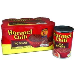 Hormel Chili No Beans   6/15 oz. cans Grocery & Gourmet Food