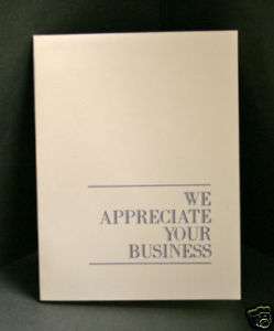 We Appreciate Your Business  Cards & Matching Envelopes  