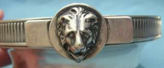 Coin Gorham Butter Dish Goat Lion Heads & Medallions  