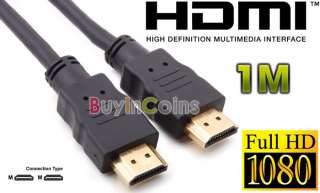 Premium 1.3 Gold HDMI Cable for PS3 Sony 1080P 1M 3FT  