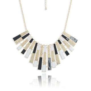 2012 New Style Fashion Charm Nice Black Tassels Woman Bib Necklace 
